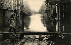 Paris Rue de la Pepiniere Inondations 1910 à Paris