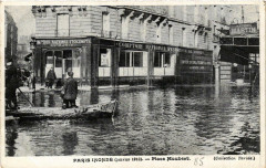 Paris Place Maubert Inondations 1910 à Paris