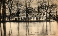 La Crue de la Seine, 30 Janvier 1910 - Bois de Boulogne - Etablissement de l'Ermitage à Longchamps à Paris 16e