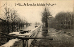 Paris Port et Quai Saint-Bernard Inondations 1910 -
																					75000 Paris
																			