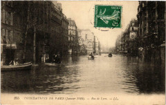 Paris Rue de Lyon Inondations 1910 à Paris