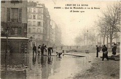 Paris Quai de Montebello Rue de Bievre Inondations 1910 -
																					75000 Paris
																			