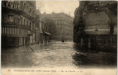 Paris Rue de l'Arcade Inondations 1910 à Paris