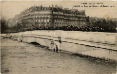 Carte postale ancienne Paris Pont de l'Alma Inondations 1910
                                                                     à Paris
                                