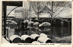 Carte postale ancienne Paris 12e - Paris Inondé - Entrepôt de Bercy
																	 à Paris 12e
								