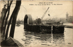 Paris Les travaux du tube Berlier Inondations 1910 à Paris