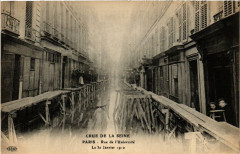 Paris Rue de l'Universite Inondations 1910 à Paris