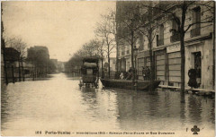 Paris Avenue Felix-Faure rue Duranton Inondations 1910 à Paris