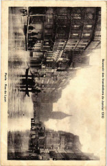 Paris Rue de Lyon Inondations 1910 à Paris