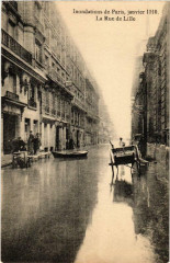 Paris La Rue de Lille Inondations 1910 -
																					75000 Paris
																			
