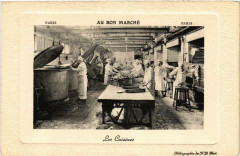 Carte postale ancienne Paris 7e Au Bon Marché Les Cuisines
                                                                     à Paris 7e
                                