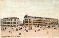 Carte postale ancienne Au Bon Marché - Rue du Bac
                                                                     à Paris 6e
                                