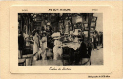 Carte postale ancienne Paris 7e Au Bon Marché Salon de Lecture
                                                                     à Paris 7e
                                