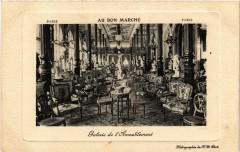 Carte postale ancienne Paris 7e Au Bon Marché Galerie de l'Amublement
                                                                     à Paris 7e
                                