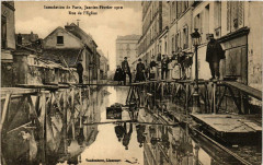 Paris Rue de Eglise Inondations 1910 à Paris