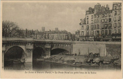 Carte postale ancienne Le Pont-Neuf au petit bras de la Seine
                                                                     à Paris 6e
                                