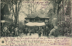 Carte postale ancienne Châlets du Cycle. Bois de Boulogne.
                                                                     à Paris 16e
                                