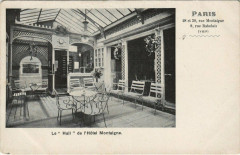 Paris 8e - Le Hall de l'Hotel Montaigne à Paris 8e