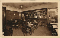 Carte postale ancienne Boulevard Malesherbes - Salon de Thé Restaurant Félix Potin - intérieur
                                                                     à Paris 8e
                                