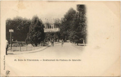 Bois de Vincennes - Restaurant du Plateau de Gravelle à Paris 12e