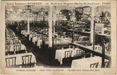 Paris 10e - Grand Restaurant Reneaux à Paris 10e