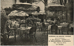 Carte postale ancienne Auberge du Grand Veneur - Le Jardin
                                                                     à Paris 17e
                                