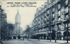 Hôtel Paris- Lyon - Palace - Rue de Lyon à Paris 12e