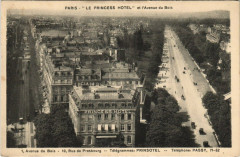 Le Princess Hotel et l'Avenue du Bois à Paris 16e