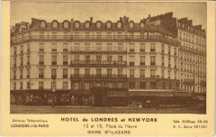 Paris 8e - Hotel de Londres et New-York à Paris 8e