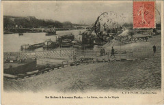 Carte postale ancienne La Seine a travers Paris - La Seine, vue de la Rapée
                                                                     à Paris 12e
                                