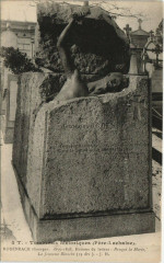 Carte postale ancienne Père-Lachaise - Georges Rodenbach
                                                                     à Paris 20e
                                