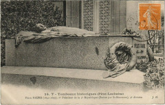 Carte postale ancienne Père-Lachaise - Félix Faure
                                                                     à Paris 20e
                                