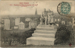 Carte postale ancienne Square du Père-Lachaise - Le Déclin
                                                                     à Paris 20e
                                