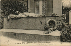 Carte postale ancienne Père-Lachaise - Félix Faure
                                                                     à Paris 20e
                                