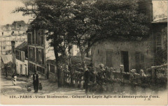 Carte postale ancienne Vieux Montmartre - Cabaret du Lapin Agile et les derniers porteurs d'eau
                                                                     à Paris 18e
                                