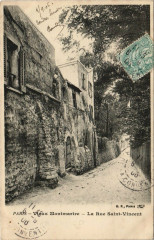 Carte postale ancienne Vieux Montmartre - La Rue Saint-Vincent
                                                                     à Paris 18e
                                