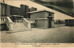 Carte postale ancienne Ecole Supérieure Paul-Bert - Les Terrasses
                                                                     à Paris 14e
                                