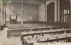 Carte postale ancienne Paris - Ecole Turgot - Réfectoire
                                                                     à Paris 3e
                                