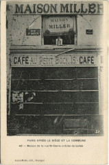 Paris Apres Siege Commune Rue Saint-Denis Café au Petit Bock 15 à Paris