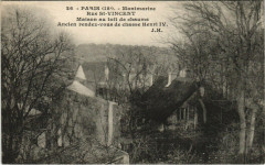 Montmartre - Rue Saint-Vincent - Maison au toit de chaume à Paris 18e