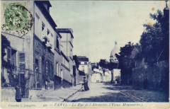 Carte postale ancienne La Rue de l'Abreuvoir (Vieux Montmartre)
																	 à Paris 18e
								