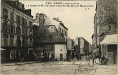 Carte postale ancienne Montmartre - L'ancienne Bergerie de Gabrielle d'Estrée et la Rue du Mont-Cenis
                                                                     à Paris 18e
                                