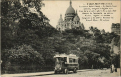 Vieux-Montmartre - Square Saint-Pierre - Le Sacré-Coeur terminé à Paris 18e