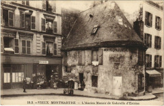 Carte postale ancienne Vieux Montmartre - L'Ancien Manoir de Gabrielle d'Estrées
																	 à Paris 18e
								
