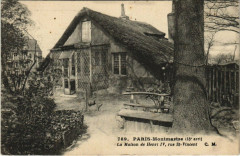 Montmartre - La Maison de Henri IV - Rue Saint-Vincent à Paris 18e