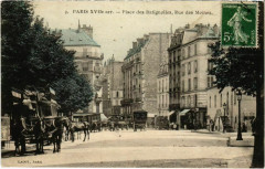 Place des Batignolles - Rue des Moines à Paris 17e