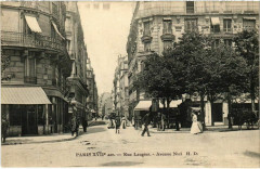 Carte postale ancienne Rue Laugier - Avenue Niel
                                                                     à Paris 17e
                                