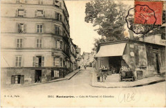Carte postale ancienne Montmartre - Coin Saint-Vincent et Girardon
                                                                     à Paris 18e
                                