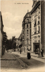 Carte postale ancienne Rue Girardon
                                                                     à Paris 18e
                                