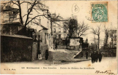 Montmartre - Rue Girardon - Entrée du Château des Brouillards à Paris 18e